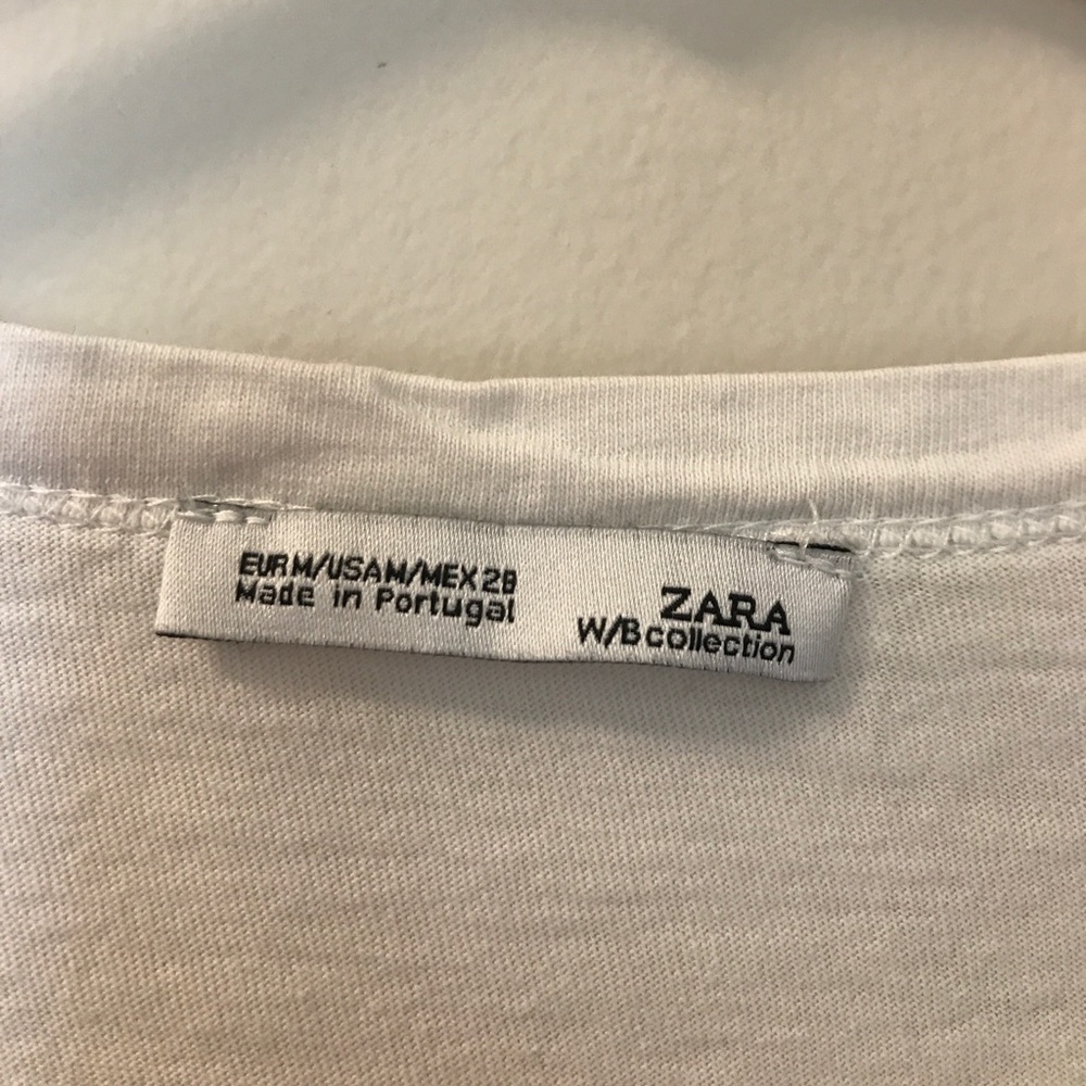 Zara white tee - Picture 3 of 4
